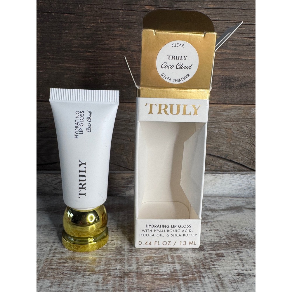 Truly Hydrating Lip Gloss | Coco Cloud Clear Silver Shimmer |β NIB | MSRP $18